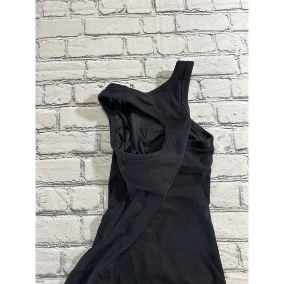 Alo Yoga Ribbed Devoted Full Length Black Tank Size Small Work Out - Picture 7 of 9